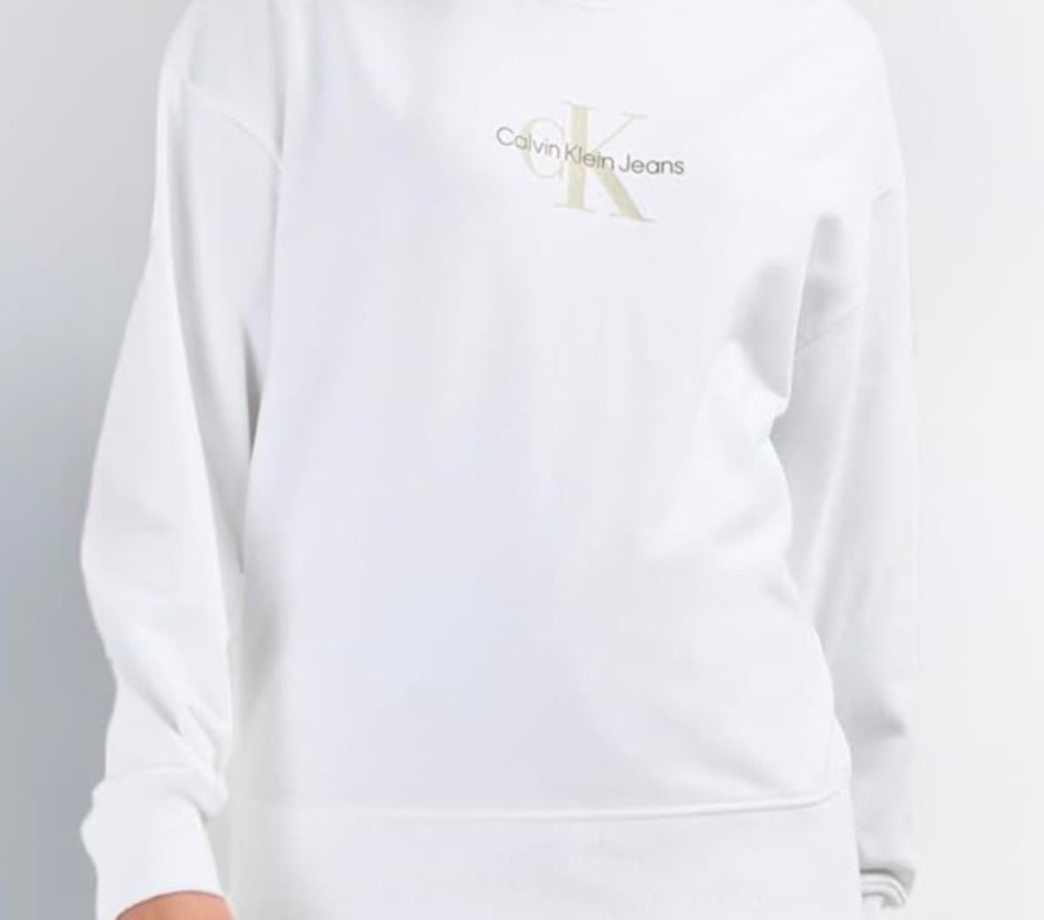 CALVIN KLEIN crew neck monologo sweatshirT