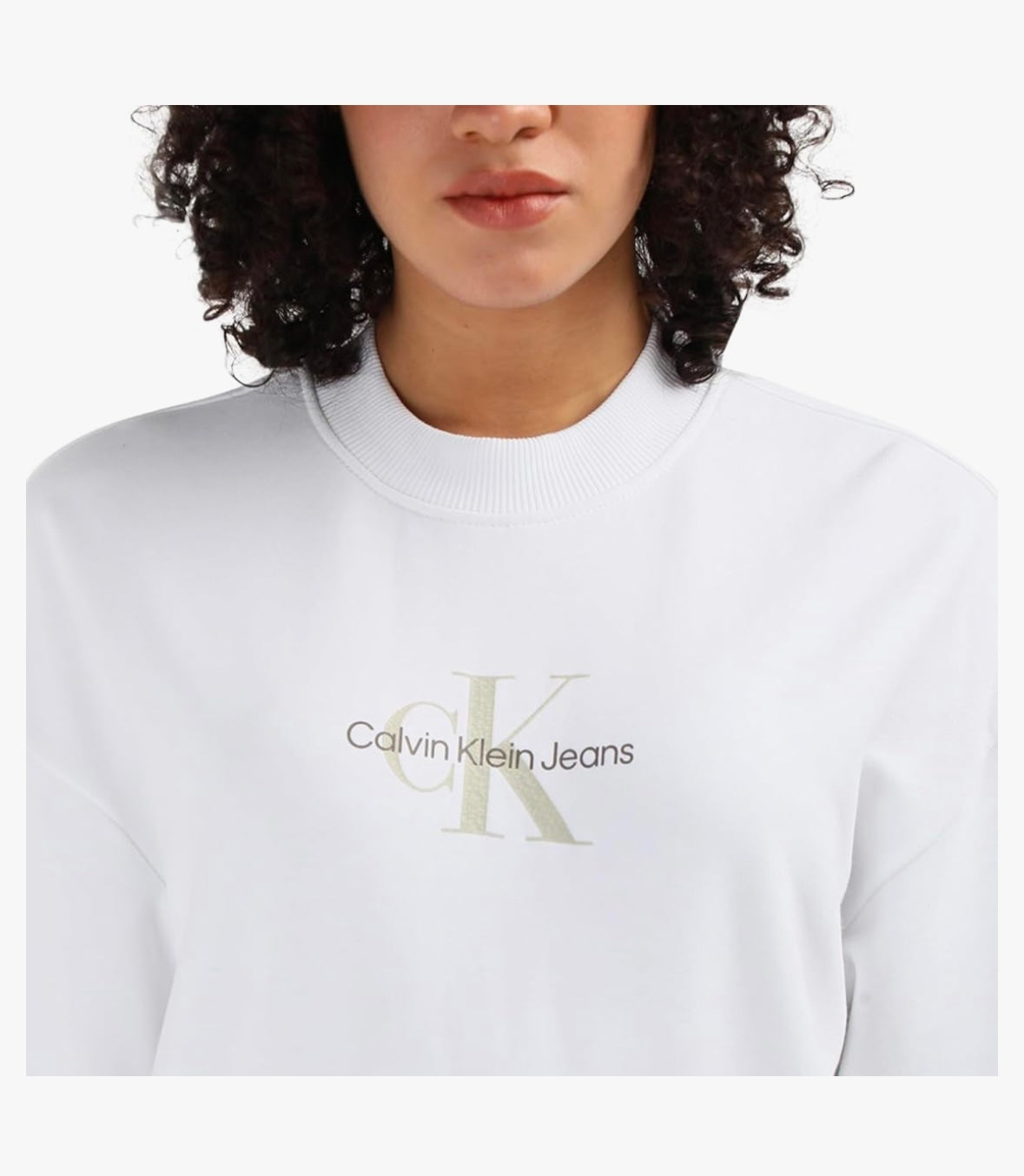 CALVIN KLEIN crew neck monologo sweatshirT